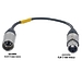 Кабель микрофонный GS-PRO XLR3F-XLR3M (black) 0,2 метра