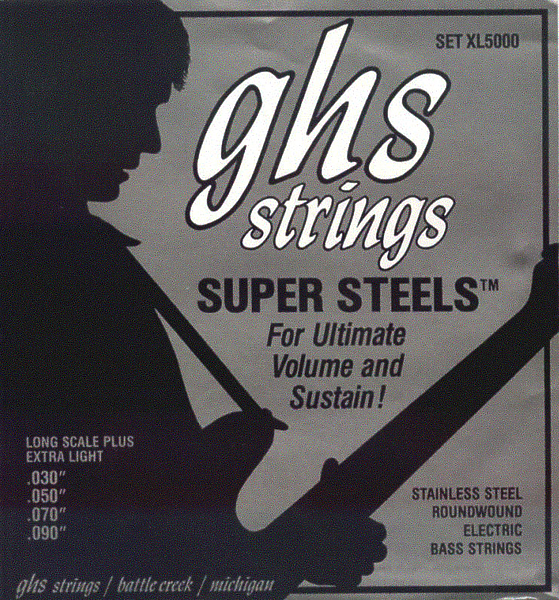 Струны для бас-гитары GHS Strings XL5000 артикул 312471Si-1