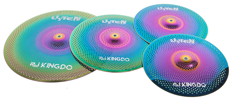 Комплект тарелок KINGDO LOW VOLUME SET 14"+16"+20" RAINBOW артикул 320606Si-1