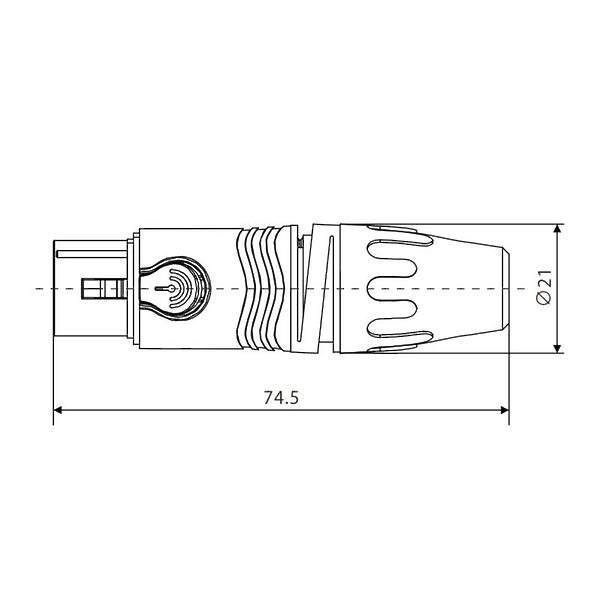 Разъем cannon Roxtone XF3NT артикул 324829Si-1 фото 3