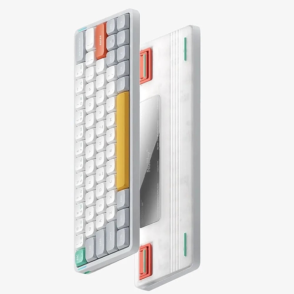 Беспроводная механическая клавиатура Nuphy AIR60v2 Ionic White, RGB, Hot Swap, Wisteria Switch артикул 327677Si-1 фото 4