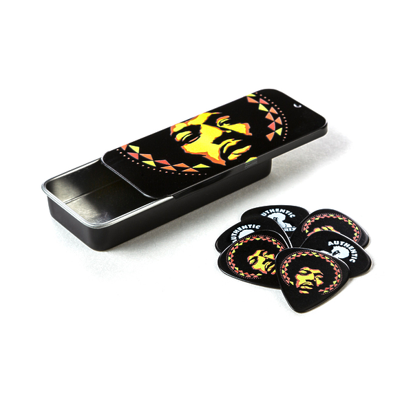 Медиаторы Dunlop JHPT16H Jimi Hendrix Aura Mandala Pick Tin (6 шт) артикул 319742Si-1